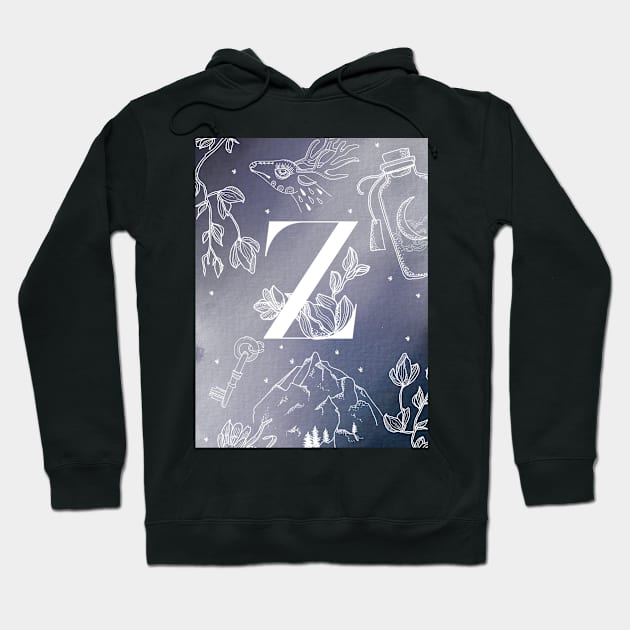 Monogram Z Hoodie by ElenaDanilo